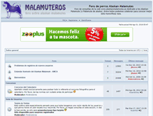 Tablet Screenshot of malamuteros.com